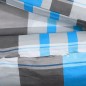 vidaXL Juego de funda nórdica algodón azul y gris 155x220 cm vidaXL Juego de funda nórdica algodón azul y gris 155x220 cm