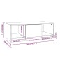 vidaXL Mesa de centro madera de ingeniería roble Sonoma 102x50x36 cm vidaXL Mesa de centro madera de ingeniería roble Sonoma 102x50x36 cm