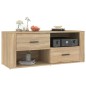 vidaXL Mueble para TV madera contrachapada color roble 100x35x40 cm vidaXL Mueble para TV madera contrachapada color roble 100x35x40 cm