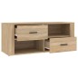 vidaXL Mueble para TV madera contrachapada color roble 100x35x40 cm vidaXL Mueble para TV madera contrachapada color roble 100x35x40 cm