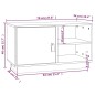 vidaXL Mueble de TV de madera maciza de pino 70x34x40 cm vidaXL Mueble de TV de madera maciza de pino 70x34x40 cm