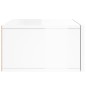 vidaXL Mesita de noche de pared blanco brillo 35x35x20 cm