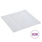 vidaXL Tarimas autoadhesivas 20 piezas PVC 1,86 m² blanco vidaXL Tarimas autoadhesivas 20 piezas PVC 1,86 m² blanco