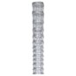 vidaXL Valla de jardín de acero galvanizado plateado 50x1,6 m