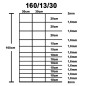 vidaXL Valla de jardín de acero galvanizado plateado 50x1,6 m