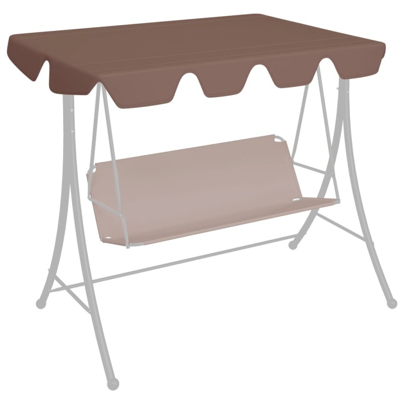 vidaXL Dosel de repuesto columpio de jardín marrón 150/130x105/70 cm vidaXL Dosel de repuesto columpio de jardín marrón 150/130x105/70 cm