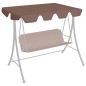 vidaXL Dosel de repuesto columpio de jardín marrón 150/130x105/70 cm vidaXL Dosel de repuesto columpio de jardín marrón 150/130x105/70 cm