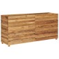vidaXL Jardinera madera maciza de teca y acero 150x40x72 cm vidaXL Jardinera madera maciza de teca y acero 150x40x72 cm