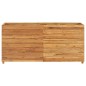 vidaXL Jardinera madera maciza de teca y acero 150x40x72 cm vidaXL Jardinera madera maciza de teca y acero 150x40x72 cm