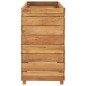 vidaXL Jardinera madera maciza de teca y acero 150x40x72 cm vidaXL Jardinera madera maciza de teca y acero 150x40x72 cm