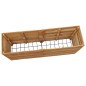 vidaXL Jardinera madera maciza de teca y acero 150x40x72 cm vidaXL Jardinera madera maciza de teca y acero 150x40x72 cm