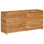 vidaXL Jardinera madera maciza de teca y acero 150x40x72 cm vidaXL Jardinera madera maciza de teca y acero 150x40x72 cm