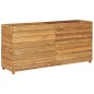 vidaXL Jardinera madera maciza de teca y acero 150x40x72 cm vidaXL Jardinera madera maciza de teca y acero 150x40x72 cm