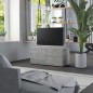 vidaXL Mueble para TV madera contrachapada gris hormigón 80x34x36 cm vidaXL Mueble para TV madera contrachapada gris hormigón 80x34x36 cm