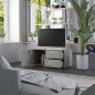 vidaXL Mueble para TV madera contrachapada gris hormigón 80x34x36 cm vidaXL Mueble para TV madera contrachapada gris hormigón 80x34x36 cm
