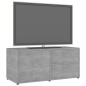 vidaXL Mueble para TV madera contrachapada gris hormigón 80x34x36 cm vidaXL Mueble para TV madera contrachapada gris hormigón 80x34x36 cm