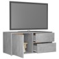 vidaXL Mueble para TV madera contrachapada gris hormigón 80x34x36 cm vidaXL Mueble para TV madera contrachapada gris hormigón 80x34x36 cm