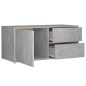 vidaXL Mueble para TV madera contrachapada gris hormigón 80x34x36 cm vidaXL Mueble para TV madera contrachapada gris hormigón 80x34x36 cm