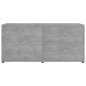 vidaXL Mueble para TV madera contrachapada gris hormigón 80x34x36 cm vidaXL Mueble para TV madera contrachapada gris hormigón 80x34x36 cm