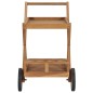 vidaXL Carrito del té de madera maciza de teca vidaXL Carrito del té de madera maciza de teca