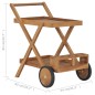 vidaXL Carrito del té de madera maciza de teca vidaXL Carrito del té de madera maciza de teca