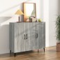 vidaXL Aparador de madera de ingeniería gris Sonoma 90x34x80 cm vidaXL Aparador de madera de ingeniería gris Sonoma 90x34x80 cm