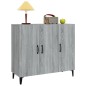 vidaXL Aparador de madera de ingeniería gris Sonoma 90x34x80 cm vidaXL Aparador de madera de ingeniería gris Sonoma 90x34x80 cm