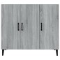 vidaXL Aparador de madera de ingeniería gris Sonoma 90x34x80 cm vidaXL Aparador de madera de ingeniería gris Sonoma 90x34x80 cm