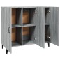vidaXL Aparador de madera de ingeniería gris Sonoma 90x34x80 cm vidaXL Aparador de madera de ingeniería gris Sonoma 90x34x80 cm