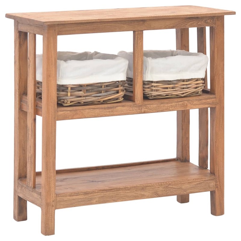 vidaXL Mesa consola de madera maciza recicladaa 69x28x70 cm vidaXL Mesa consola de madera maciza recicladaa 69x28x70 cm