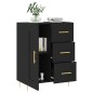 vidaXL Aparador de madera de ingeniería negro 69,5x34x90 cm vidaXL Aparador de madera de ingeniería negro 69,5x34x90 cm