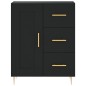 vidaXL Aparador de madera de ingeniería negro 69,5x34x90 cm vidaXL Aparador de madera de ingeniería negro 69,5x34x90 cm