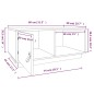 vidaXL Mesa de centro madera maciza de pino marrón miel 80x50x35,5 cm vidaXL Mesa de centro madera maciza de pino marrón miel 80x50x35,5 cm