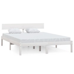 vidaXL Estructura de cama madera maciza de pino 120x200 cm