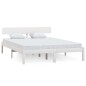 vidaXL Estructura de cama madera maciza de pino 120x200 cm vidaXL Estructura de cama madera maciza de pino 120x200 cm