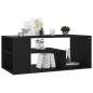 vidaXL Mesa de centro madera contrachapada gris 100x50x40 cm