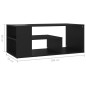 vidaXL Mesa de centro madera contrachapada gris 100x50x40 cm