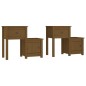 vidaXL Mesitas de noche 2 uds madera pino marrón miel 79,5x38x65,5 cm vidaXL Mesitas de noche 2 uds madera pino marrón miel 79,5x38x65,5 cm