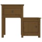 vidaXL Mesitas de noche 2 uds madera pino marrón miel 79,5x38x65,5 cm vidaXL Mesitas de noche 2 uds madera pino marrón miel 79,5x38x65,5 cm