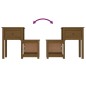 vidaXL Mesitas de noche 2 uds madera pino marrón miel 79,5x38x65,5 cm vidaXL Mesitas de noche 2 uds madera pino marrón miel 79,5x38x65,5 cm