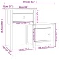 vidaXL Mesitas de noche 2 uds madera pino marrón miel 79,5x38x65,5 cm vidaXL Mesitas de noche 2 uds madera pino marrón miel 79,5x38x65,5 cm
