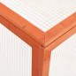 vidaXL Conejera de madera maciza de abeto 124x120x60 cm