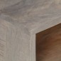 vidaXL Mueble para TV madera maciza de mango rugosa gris 130x35x51 cm vidaXL Mueble para TV madera maciza de mango rugosa gris 130x35x51 cm