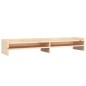 vidaXL Soporte para monitor madera maciza de pino 100x24x16 cm