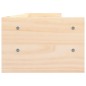 vidaXL Soporte para monitor madera maciza de pino 100x24x16 cm