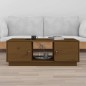 vidaXL Mesa de centro madera maciza de pino marrón miel 100x50x35 cm vidaXL Mesa de centro madera maciza de pino marrón miel 100x50x35 cm