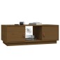 vidaXL Mesa de centro madera maciza de pino marrón miel 100x50x35 cm vidaXL Mesa de centro madera maciza de pino marrón miel 100x50x35 cm
