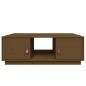 vidaXL Mesa de centro madera maciza de pino marrón miel 100x50x35 cm vidaXL Mesa de centro madera maciza de pino marrón miel 100x50x35 cm
