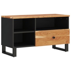 vidaXL Mueble de TV madera acacia y madera de ingeniería 80x33x46 cm
