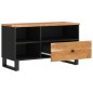 vidaXL Mueble de TV madera acacia y madera de ingeniería 80x33x46 cm vidaXL Mueble de TV madera acacia y madera de ingeniería 80x33x46 cm